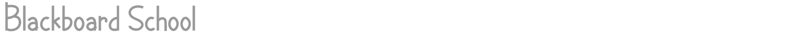 Blackboard School Awesome font preview